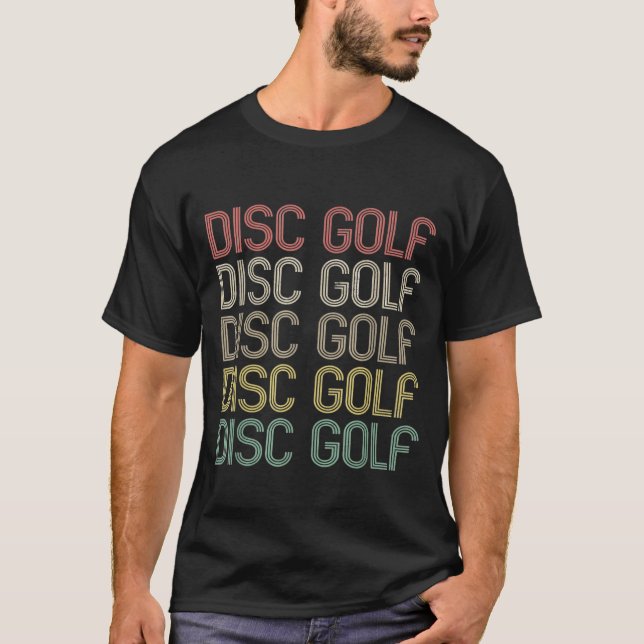 T-shirt Golf de disque de style rétro (Devant)