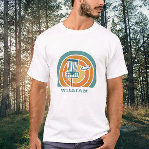 T-shirt Golf de disque rétro coloré