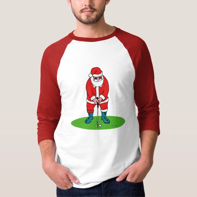 T-shirt Golf de jeux de Père Noël (Devant)