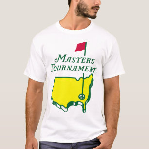 T-shirt Golf de noir de tournoi de golf de maîtres