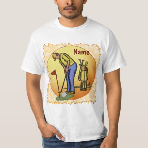 T-shirt Golf Drapeau papa Golf