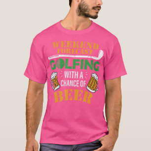 T-shirt Golf Drôle Et Bière Golf Avec Une Chance De Bière