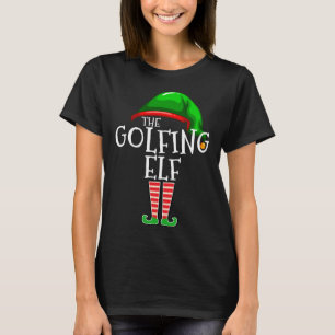 T-shirt Golf Elf Famille Correspondant Noël Cadeau Golf Da