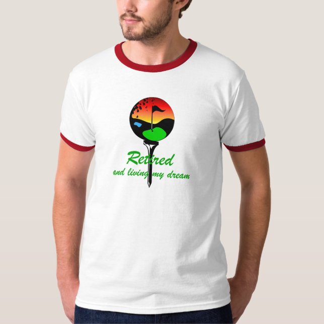 T-shirt Golf et retraite (Devant)