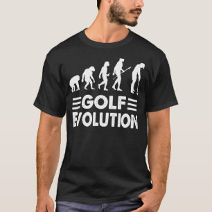 T-shirt Golf Evolution De Man Golf Pour Hommes Femmes Humo
