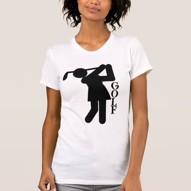 T-shirt Golf féminin - Symbole de golf (Devant)