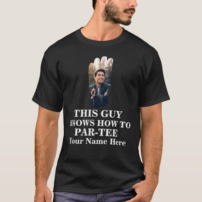 T-shirt Golf glove shape photo mec sait comment faire par  (Devant)