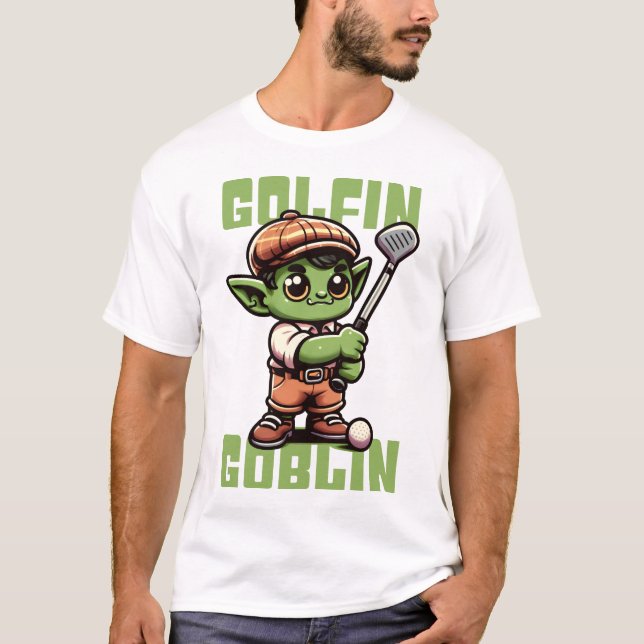 T-shirt Golf Goblin Funny Golf (Devant)
