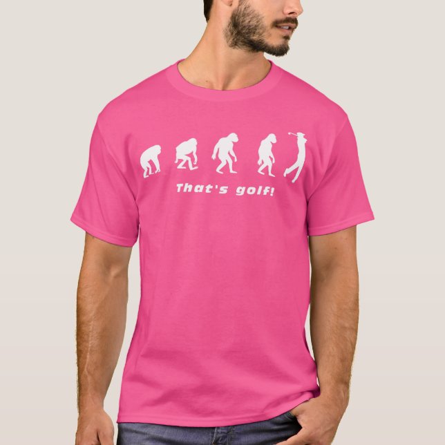 T-shirt Golf Golf Golf Evolution Golf Club Golf Course (Devant)
