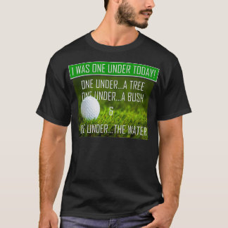 T-shirt Golf J'Étais Un En-Dessous Aujourd'Hui Une Novelit