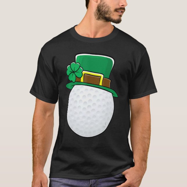 T-shirt Golf Leprechaun Funny Lucky Jour de la Saint Patri (Devant)