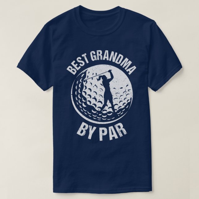 T-shirt Golf Lover Meilleure Grand-mère Par Par I (Design devant)