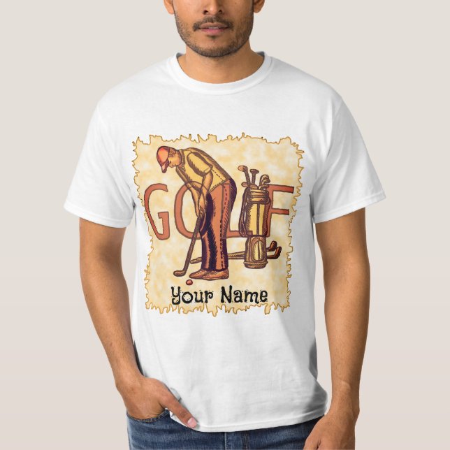 T-shirt Golf Man Letters golf (Devant)