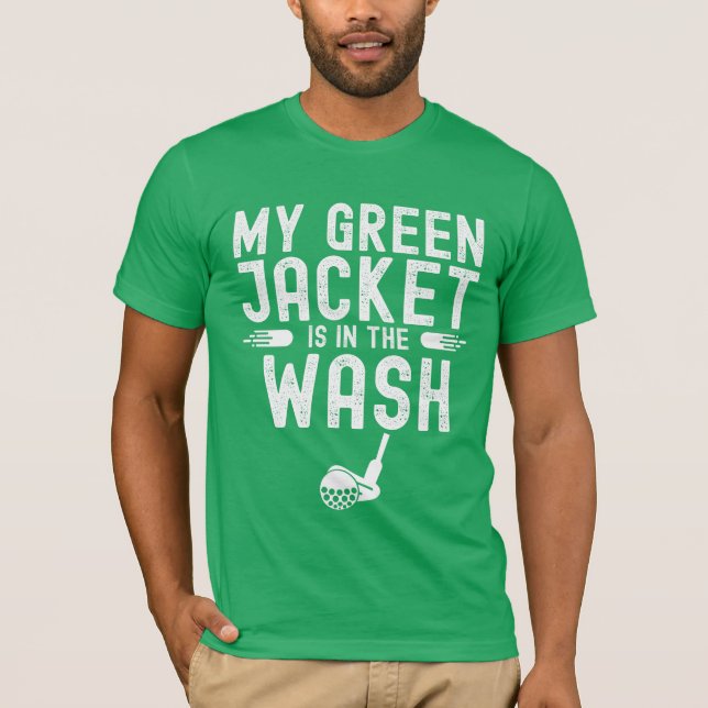T-shirt Golf MY Veste verte en lave (Devant)