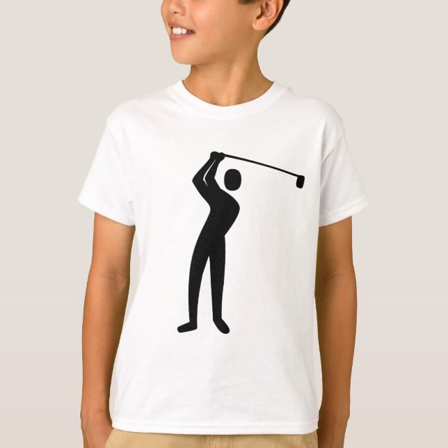 T-shirt Golf - Noir (Devant)