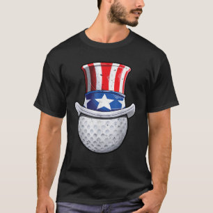 T-shirt Golf Oncle Sam 4 juillet Enfants Boys American Fla