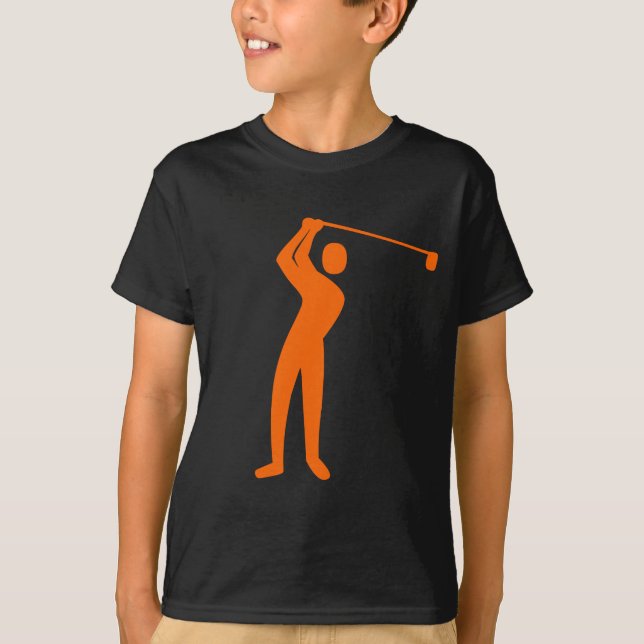 T-shirt Golf - Orange (Devant)