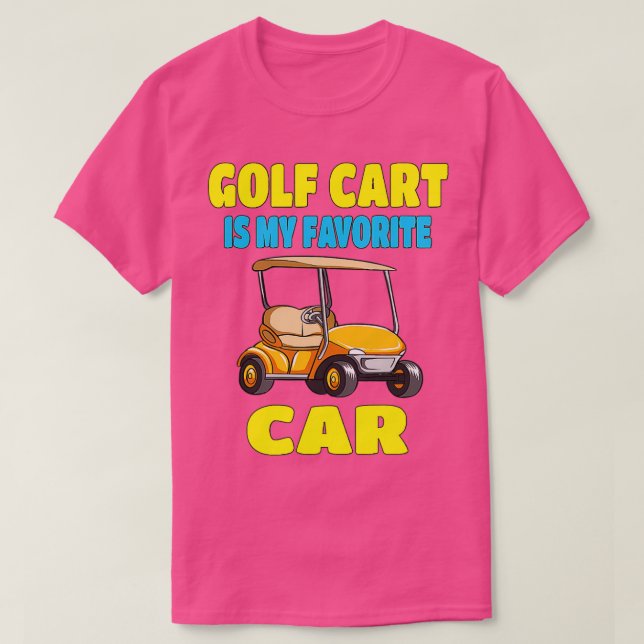 T-shirt Golf Panier Est Ma Voiture Préférée Amusante (Design devant)