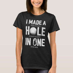 T-shirt Golf Papa Homme Trou En Un Jeu De Golf Joueur De G