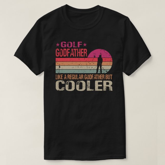 T-shirt Golf Parrain Comme Un Parrain Régulier Mais Glaciè (Design devant)