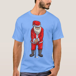 T-shirt Golf Père Noël Tee Golfer Christmas Club Casquette