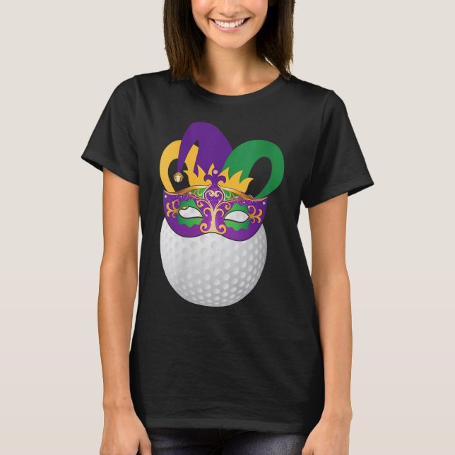 T-shirt Golf Portant Mardi Gras Carnival Mask Golf Lover (Devant)