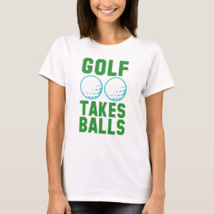 T-shirt Golf prend des balles