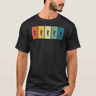 T-shirt Golf Retro Sunset Golf Player
