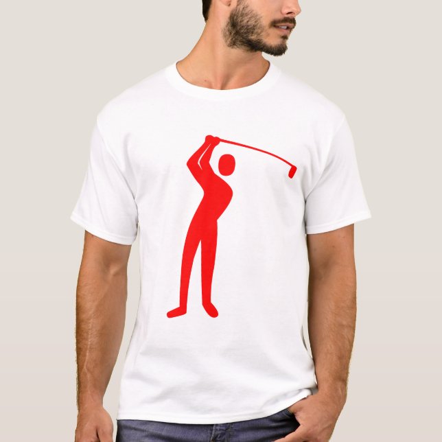 T-shirt Golf - Rouge (Devant)