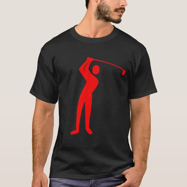 T-shirt Golf - Rouge (Devant)