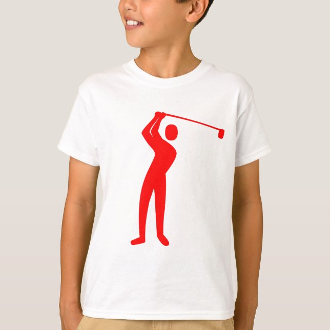 T-shirt Golf - Rouge (Devant)