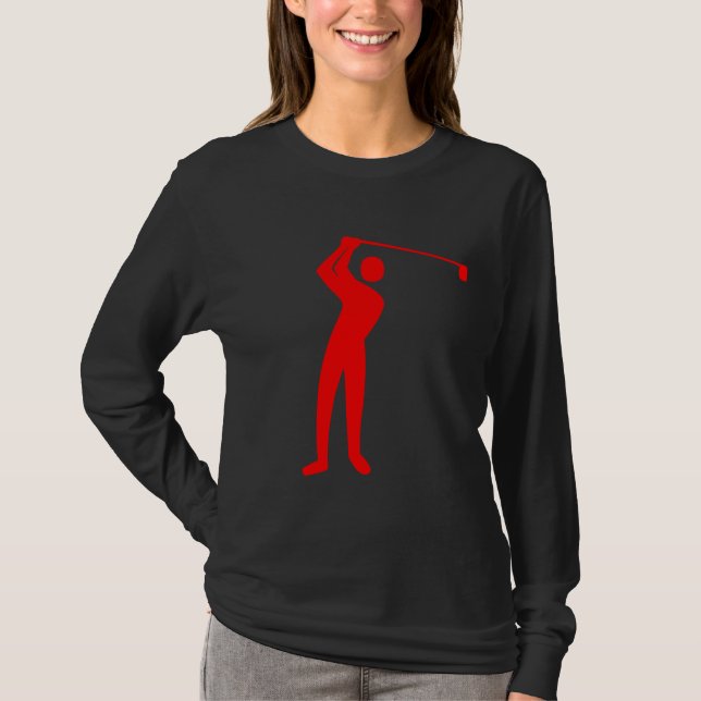 T-shirt Golf - Rouge (Devant)