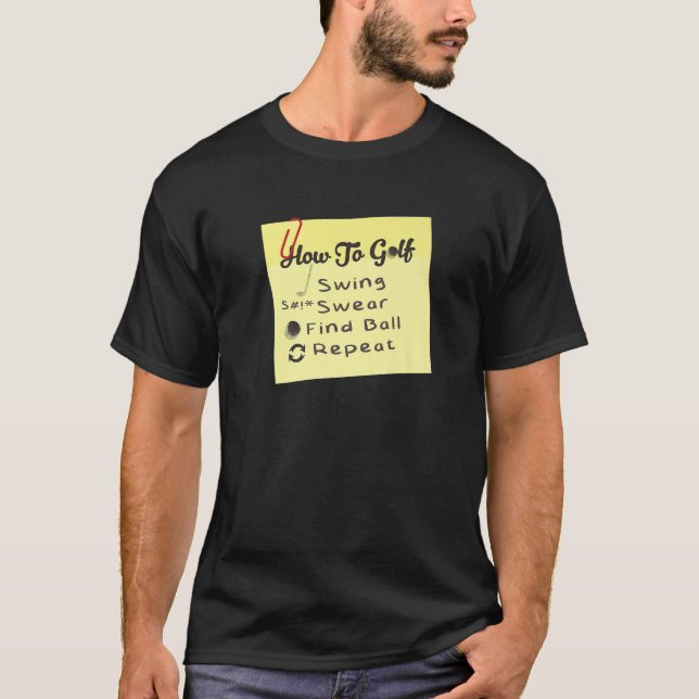 T-shirt Golf Sports Golfer Coach Funny Golfing Sayings (Devant)
