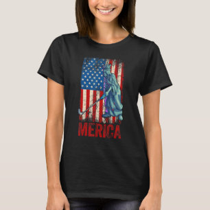 T-shirt Golf Statue De La Liberté 4 juillet Garçons Enfant