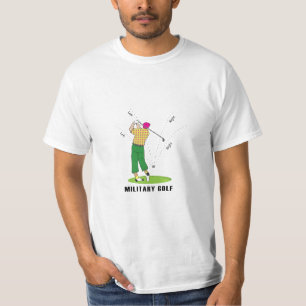 T-shirt GOLF Style Militaire, Golfeur, Golf