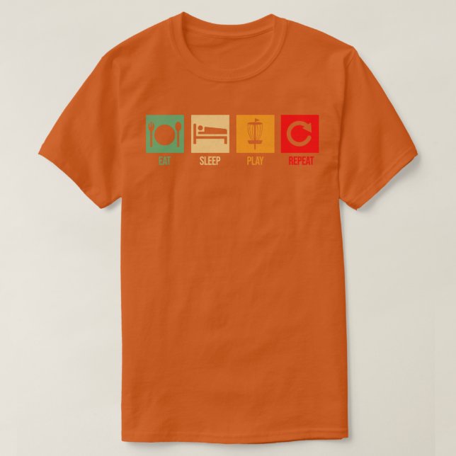 T-shirt golf sur disque 1 (Design devant)