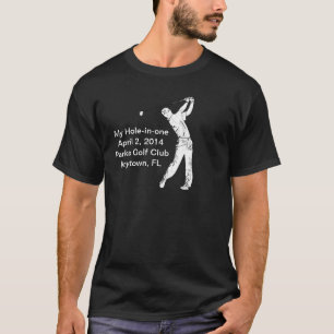 T-shirt Golf Trou-dans-un la commémoration personnalisabl