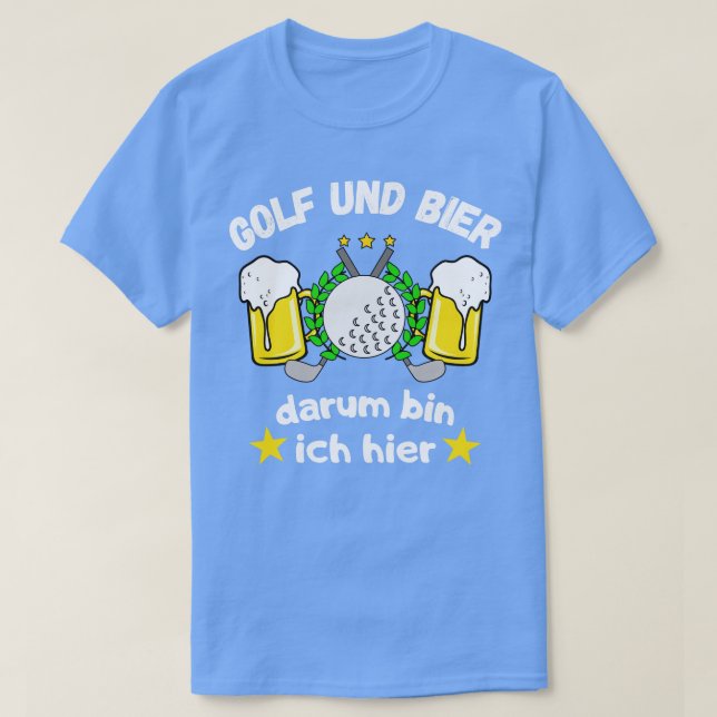 T-shirt Golf und Bier Lustiges Golfspieler Spa (Design devant)