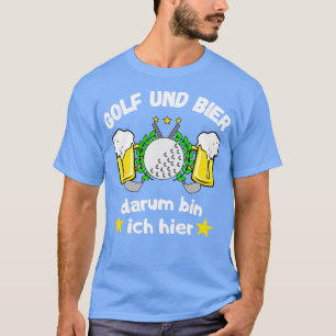 T-shirt Golf und Bier Lustiges Golfspieler Spa