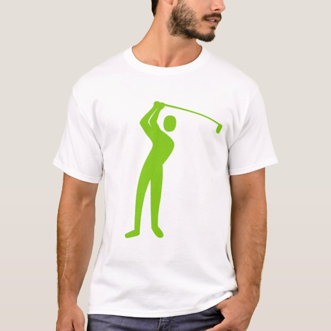 T-shirt Golf - Vert Martien (Devant)