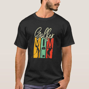 T-shirt Golf Vintage fille de golf Retro maman de golf