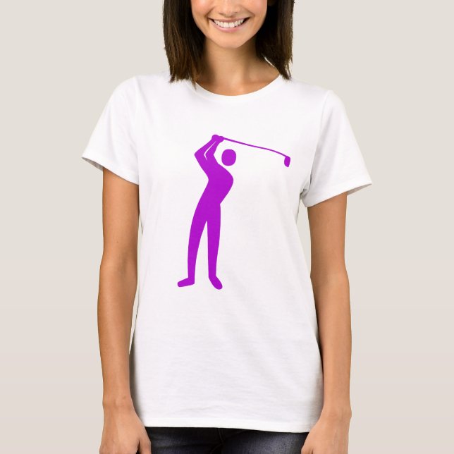 T-shirt Golf - Violet (Devant)