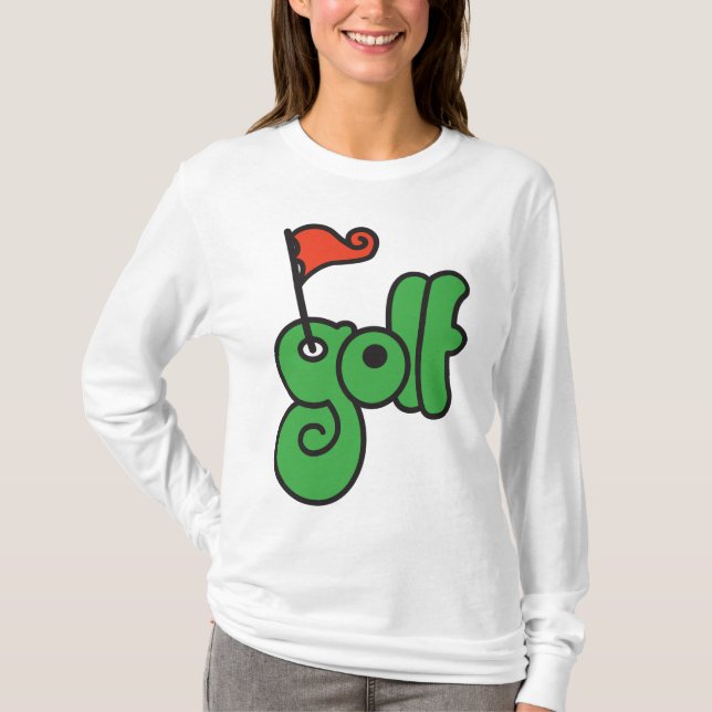 T-shirt Golf Wang Vert et Rouge Vibrants (Devant)