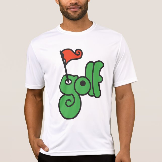 T-shirt Golf Wang Vert et Rouge Vibrants (Devant)