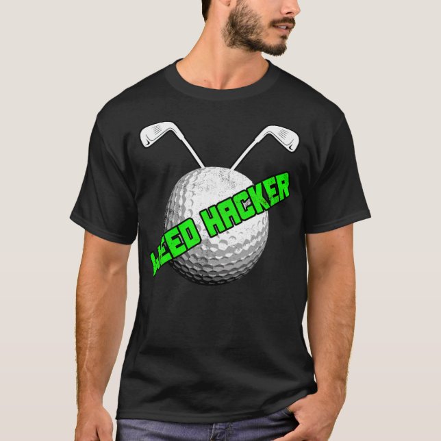 T-shirt Golf Weed Hacker Sport Jeu Golfing Golfing badmint (Devant)