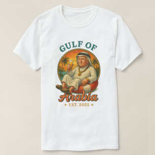 T-shirt Golfe Arabesque Vintage Est 2025 Rétro Golfe d'Ara
