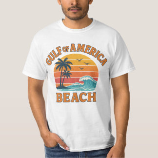 T-shirt Golfe d'Amérique Retro Beach Vibes Design