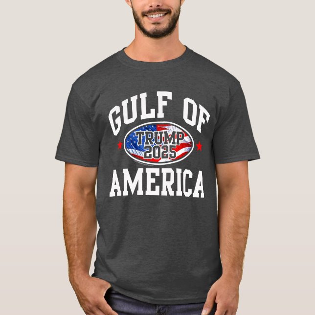 T-shirt Golfe des USA Amérique 2025 Donald Trump (Devant)