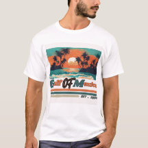 Golfe du Mexique depuis 1550 Retro Beach Tee