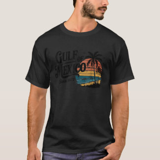 T-shirt Golfe du Mexique depuis 1672 Plage Vintage Vac été